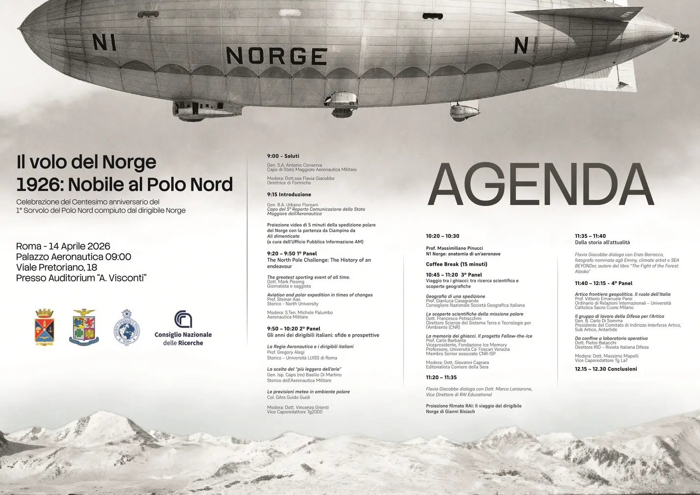 Aeronautica Militare celebra 100 anni dal volo al Polo Nord