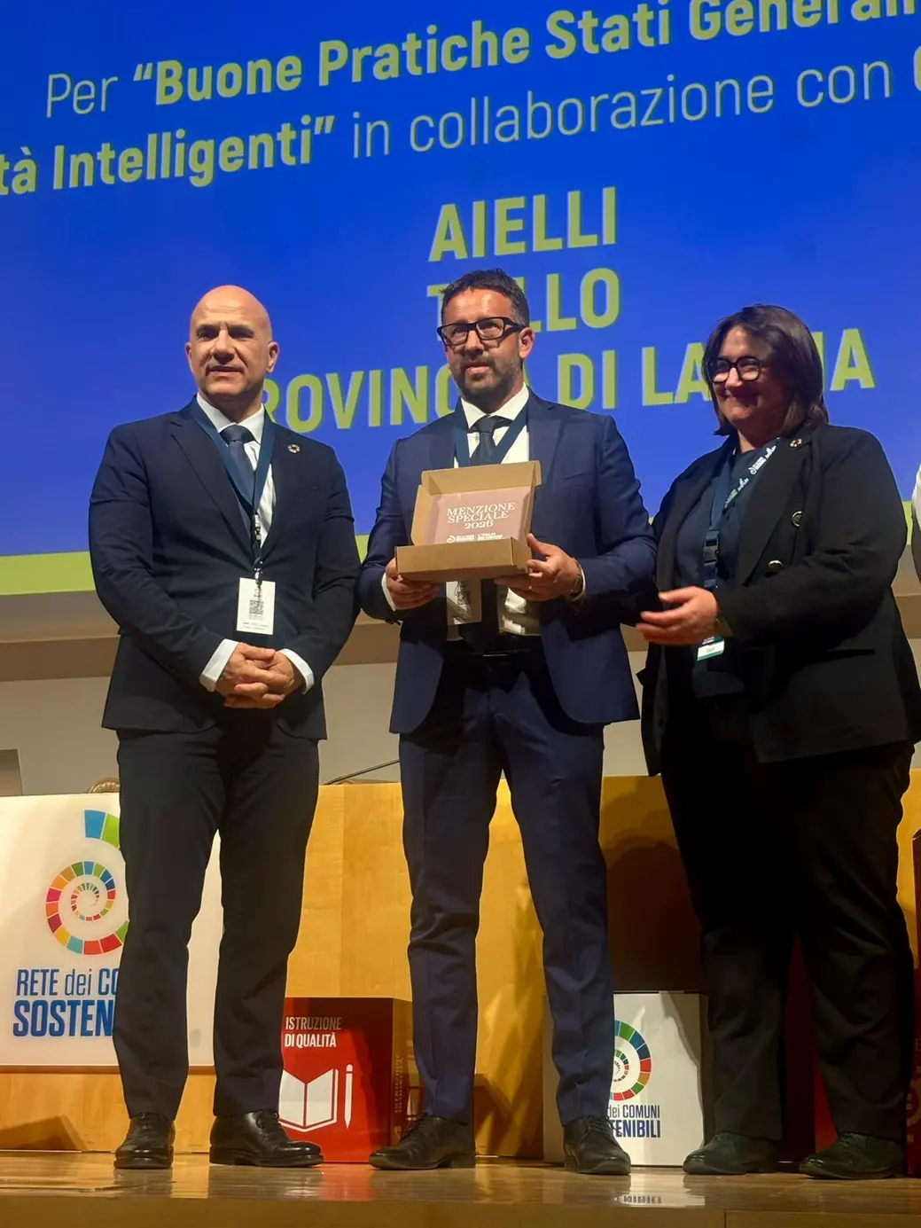 Aielli premiata per le città intelligenti a Roma