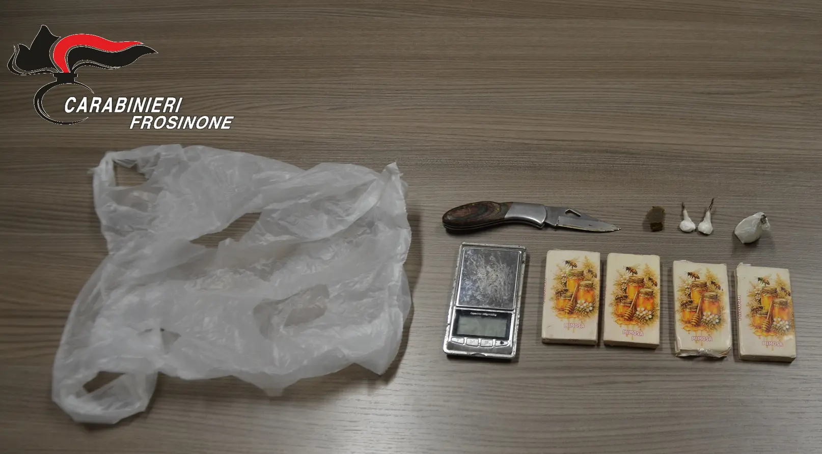Alatri: arrestato spacciatore, sequestrati hashish e cocaina