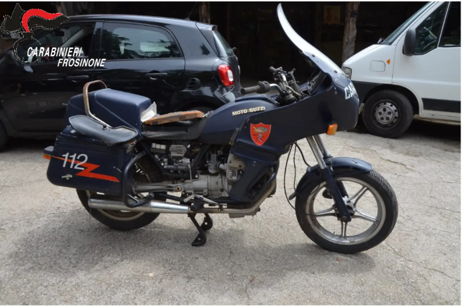 Alatri: Carabinieri sequestrano tre Moto Guzzi con livrea istituzionale