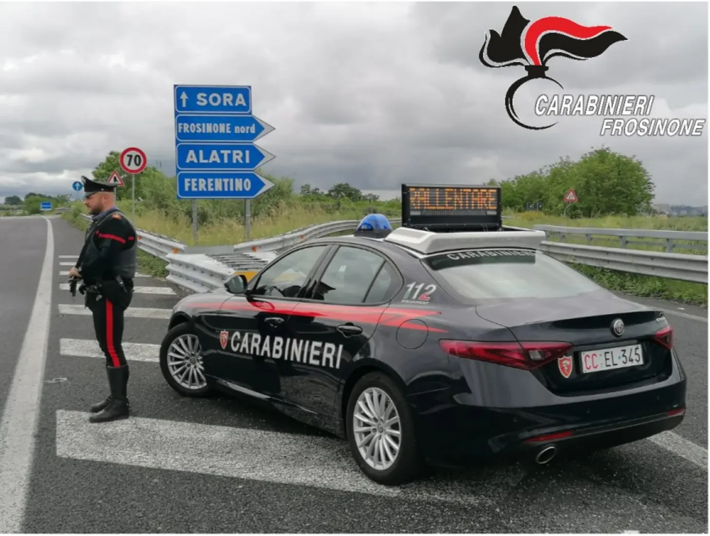 Alatri: uomo arrestato dopo aggressione ai Carabinieri