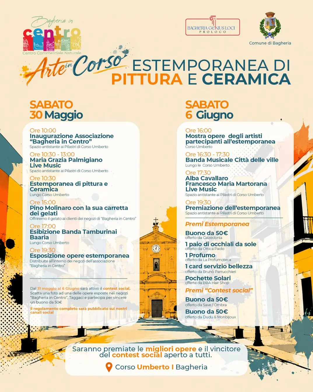 Bagheria: arte e musica animano il centro storico