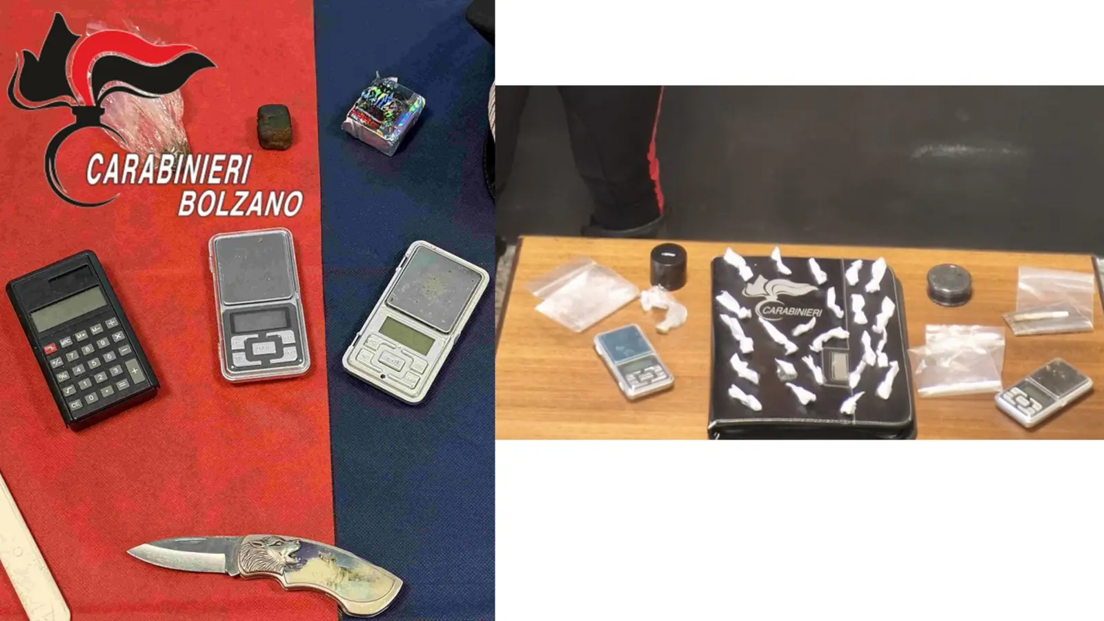 Blitz antidroga a Brunico: sequestrati stupefacenti e strumenti