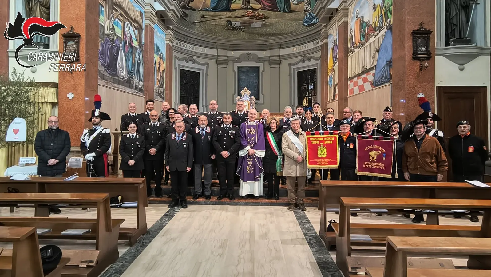 Carabinieri e associazioni in memoria a Ferrara