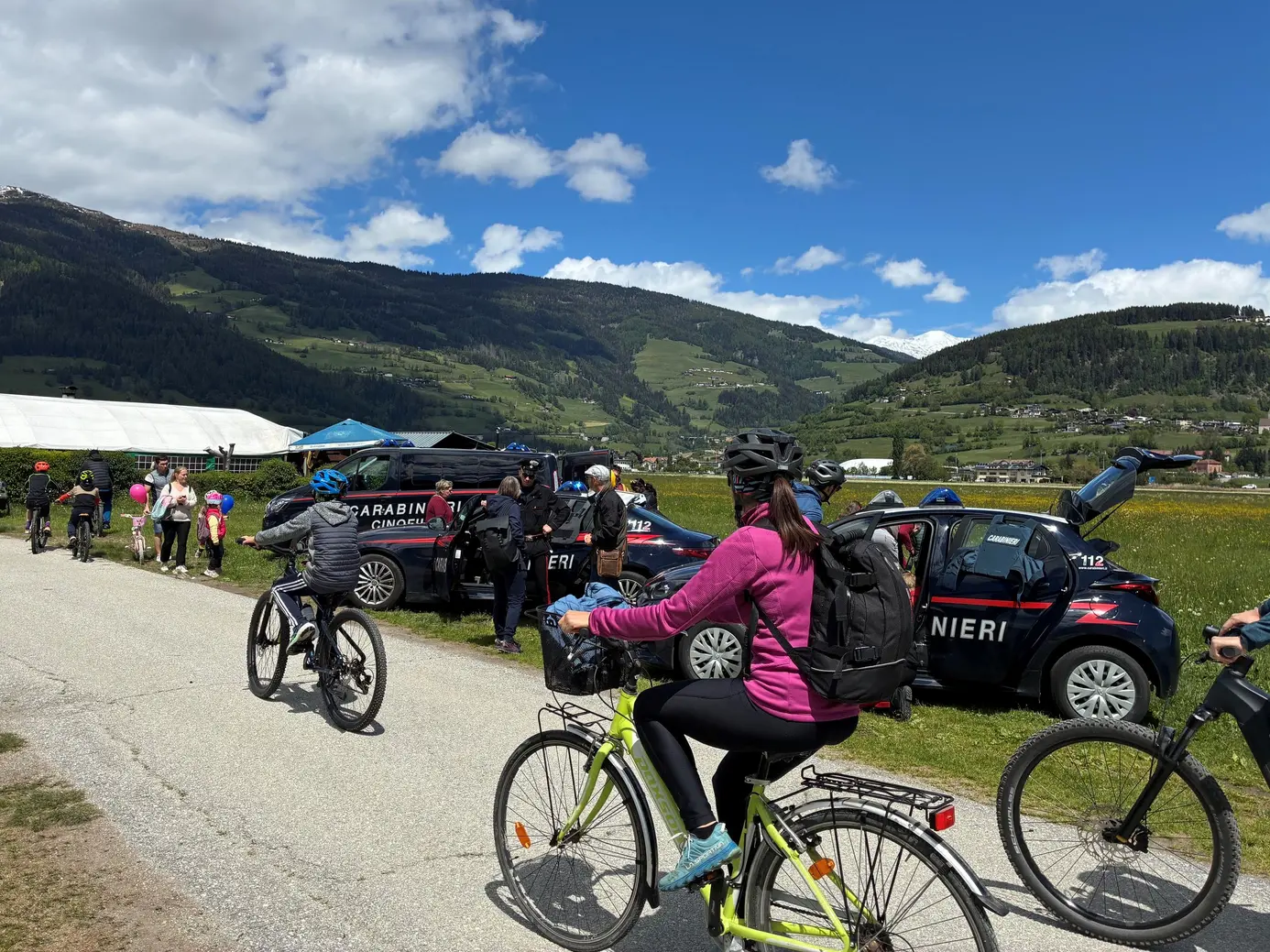 Carabinieri in bici: pattugliamento tra Vipiteno e dintorni