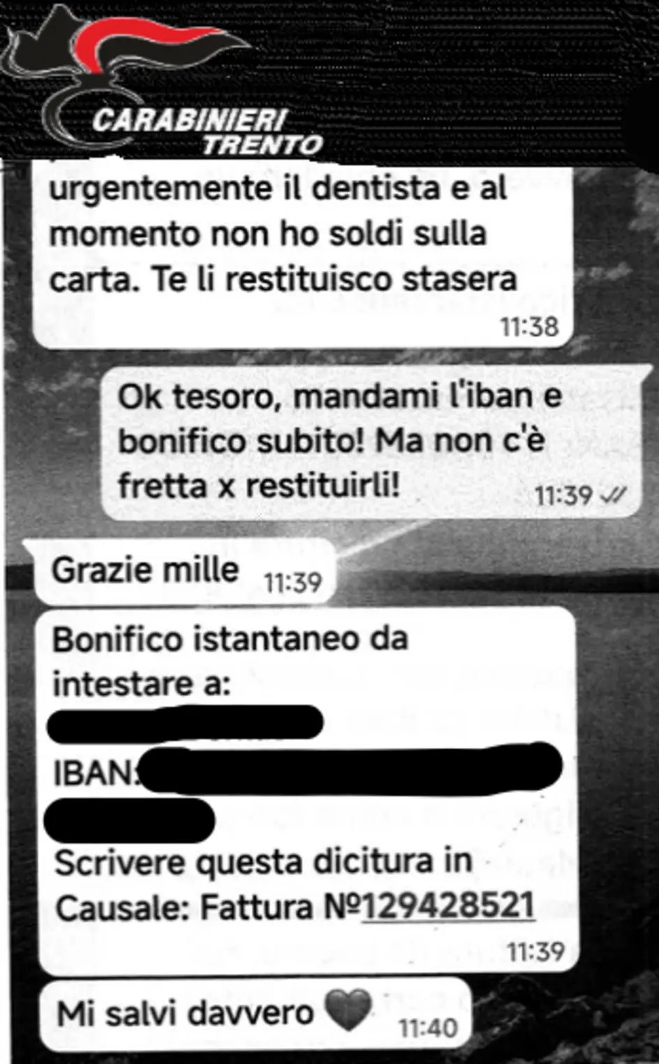 Carabinieri: truffa online, arrestato 25enne a Borgo Valsugana