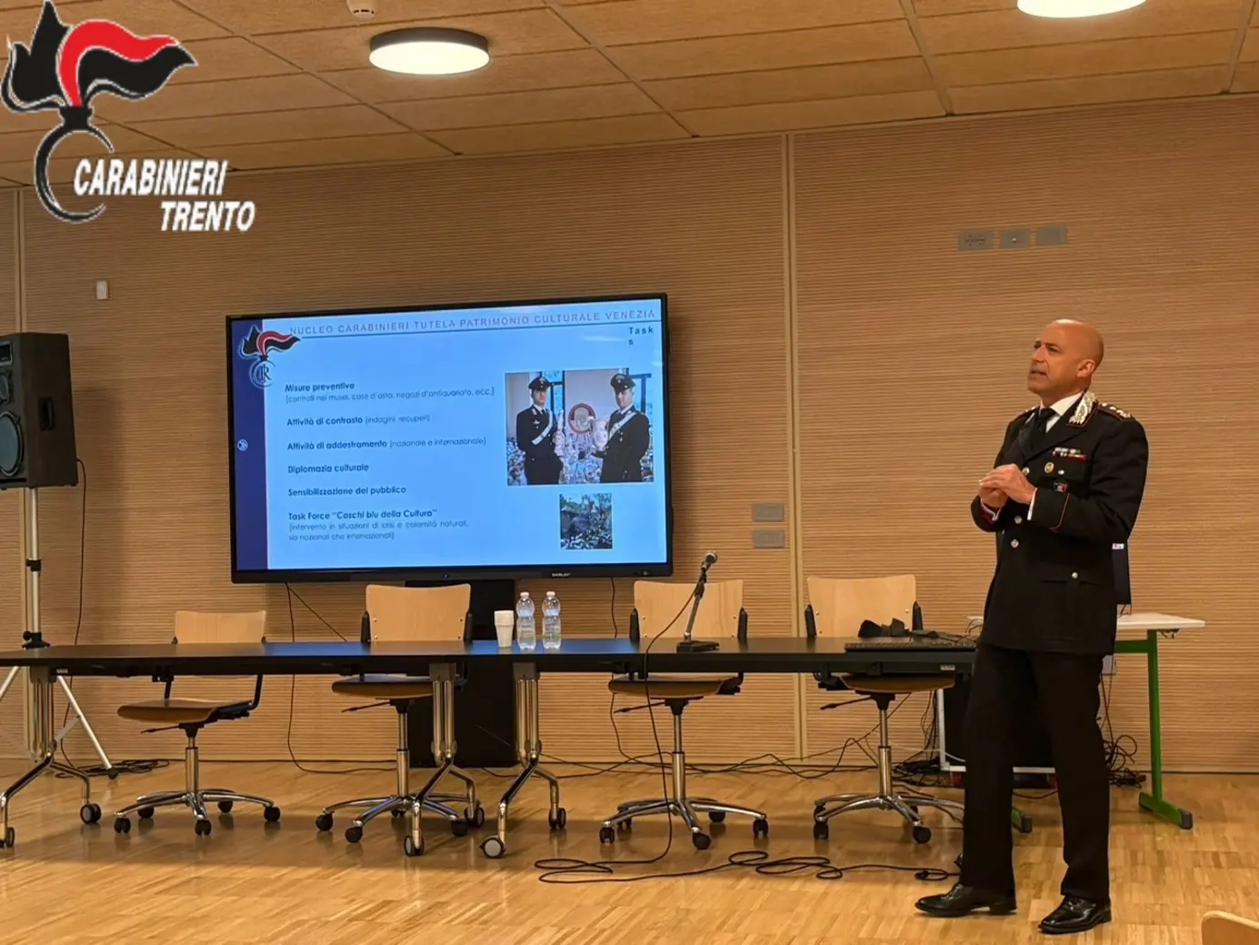 Carabinieri: conferenza sulla legalità e tutela del patrimonio culturale
