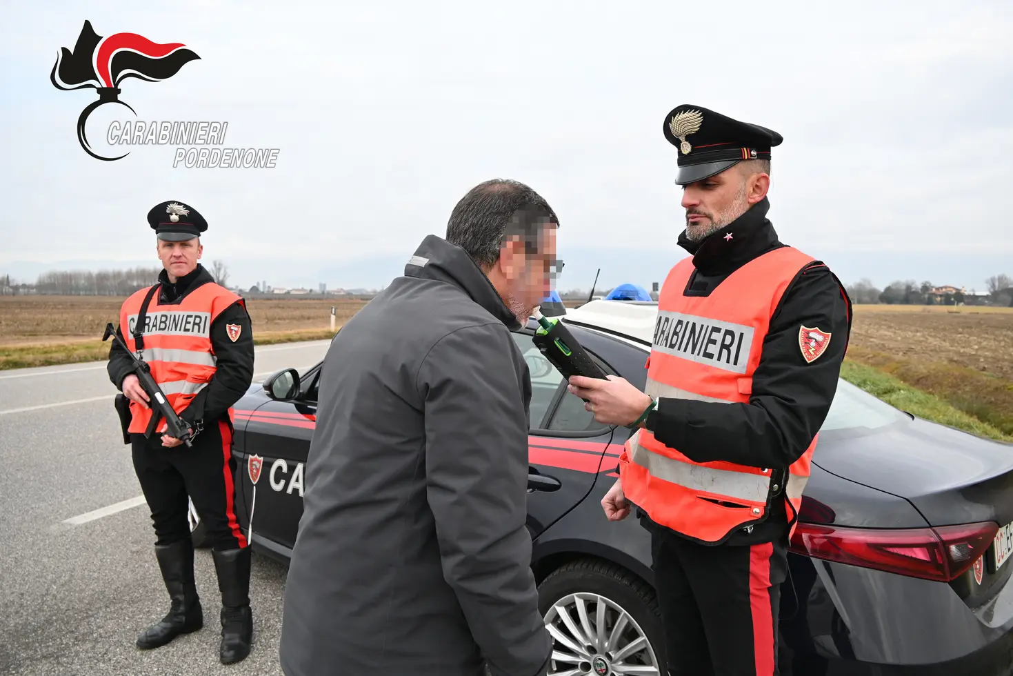 Carabinieri: controlli alcol alla guida nel Pordenonese