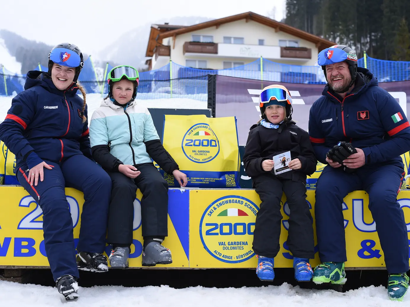 Carabinieri: successo per l'evento sciistico a Selva di Val Gardena