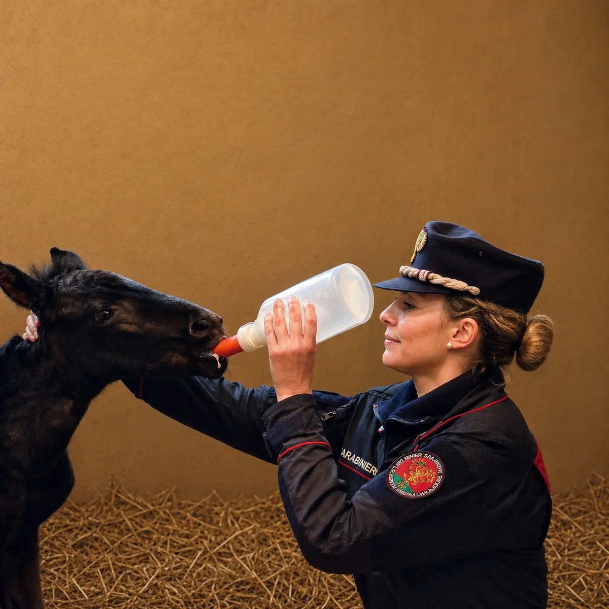Carabinieri Forestali salvano puledra a Siena