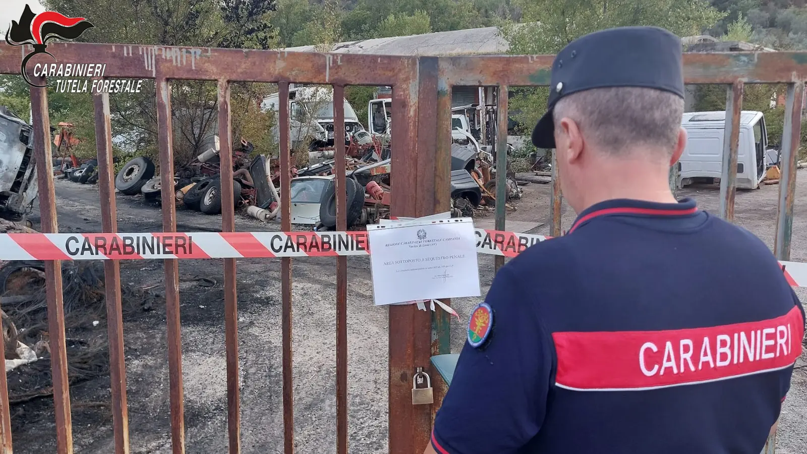 Carabinieri Forestali sequestrano area ad Avellino