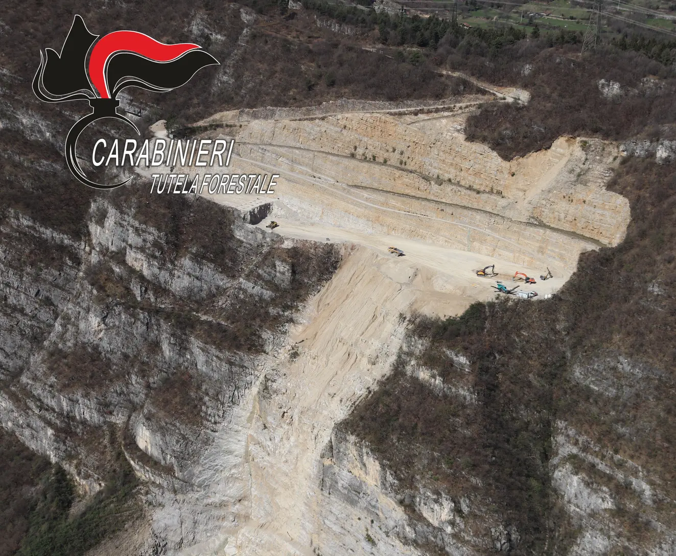 Carabinieri Forestali: sequestrata cava abusiva nel Bresciano