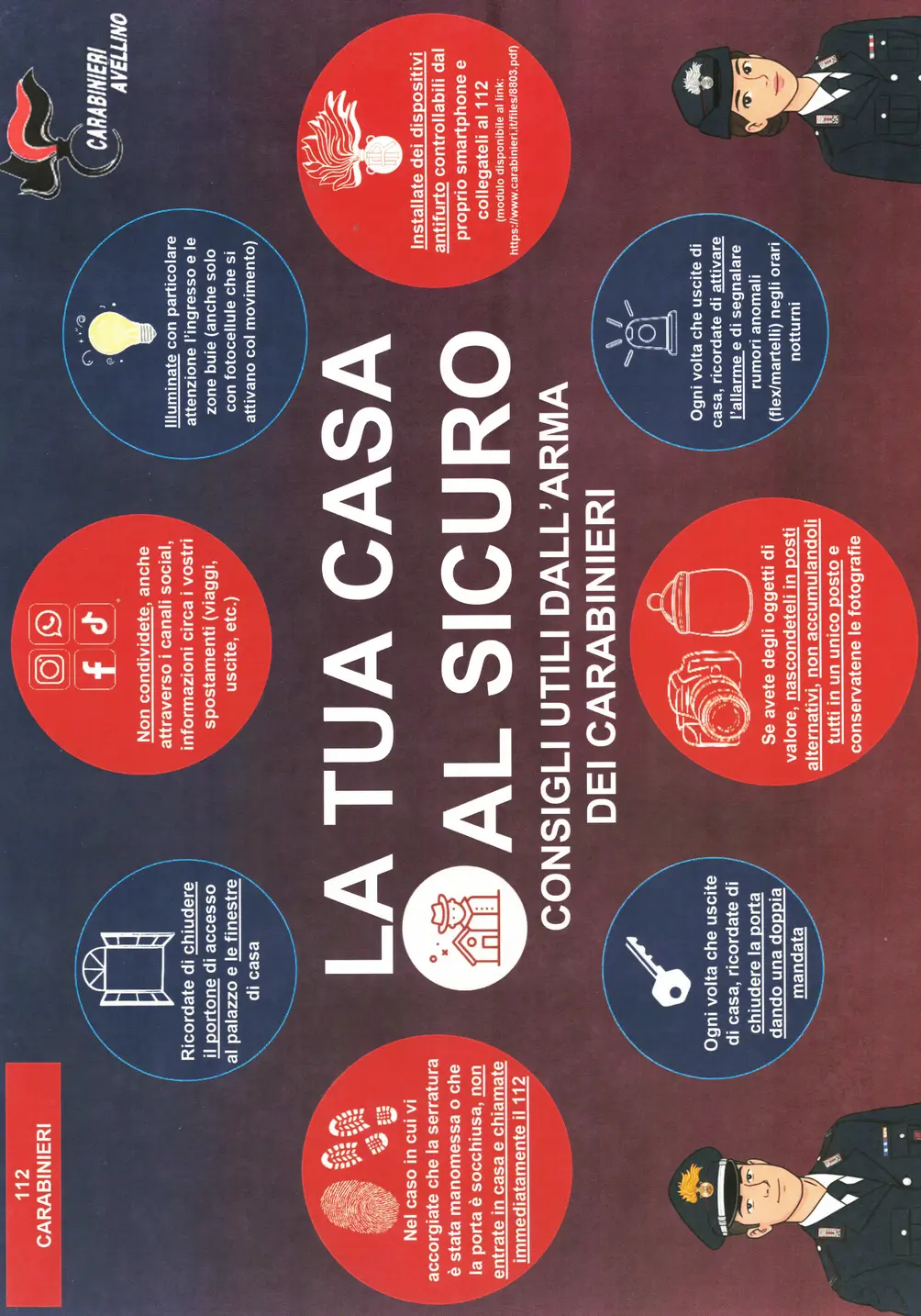 Carabinieri: opuscoli per prevenire furti in casa