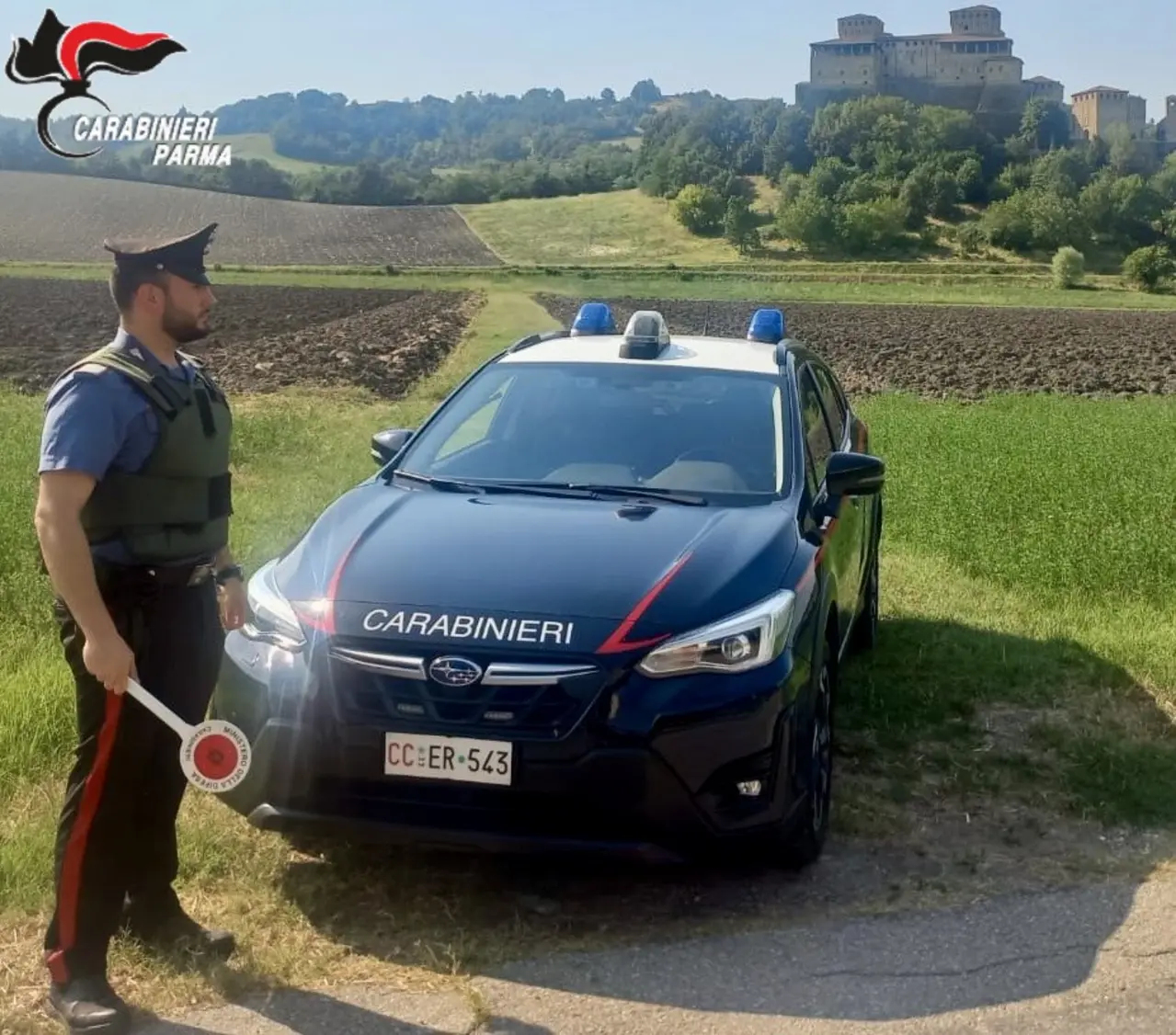 Carabinieri: truffa a Langhirano, evasione a Parma
