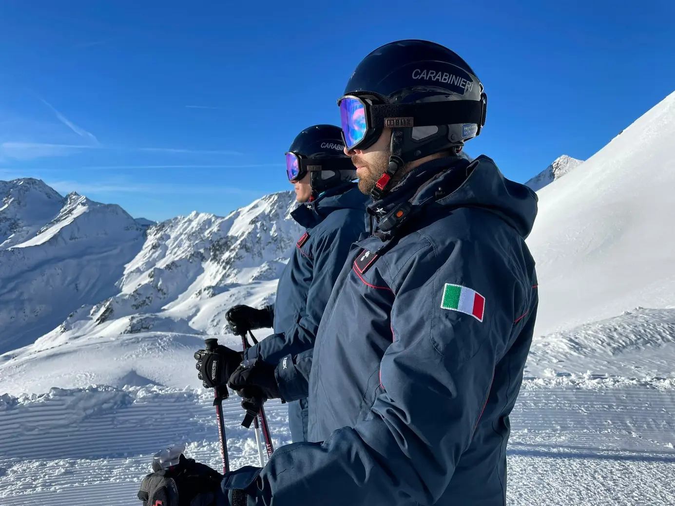 Carabinieri in azione sulle piste da sci di Ortisei