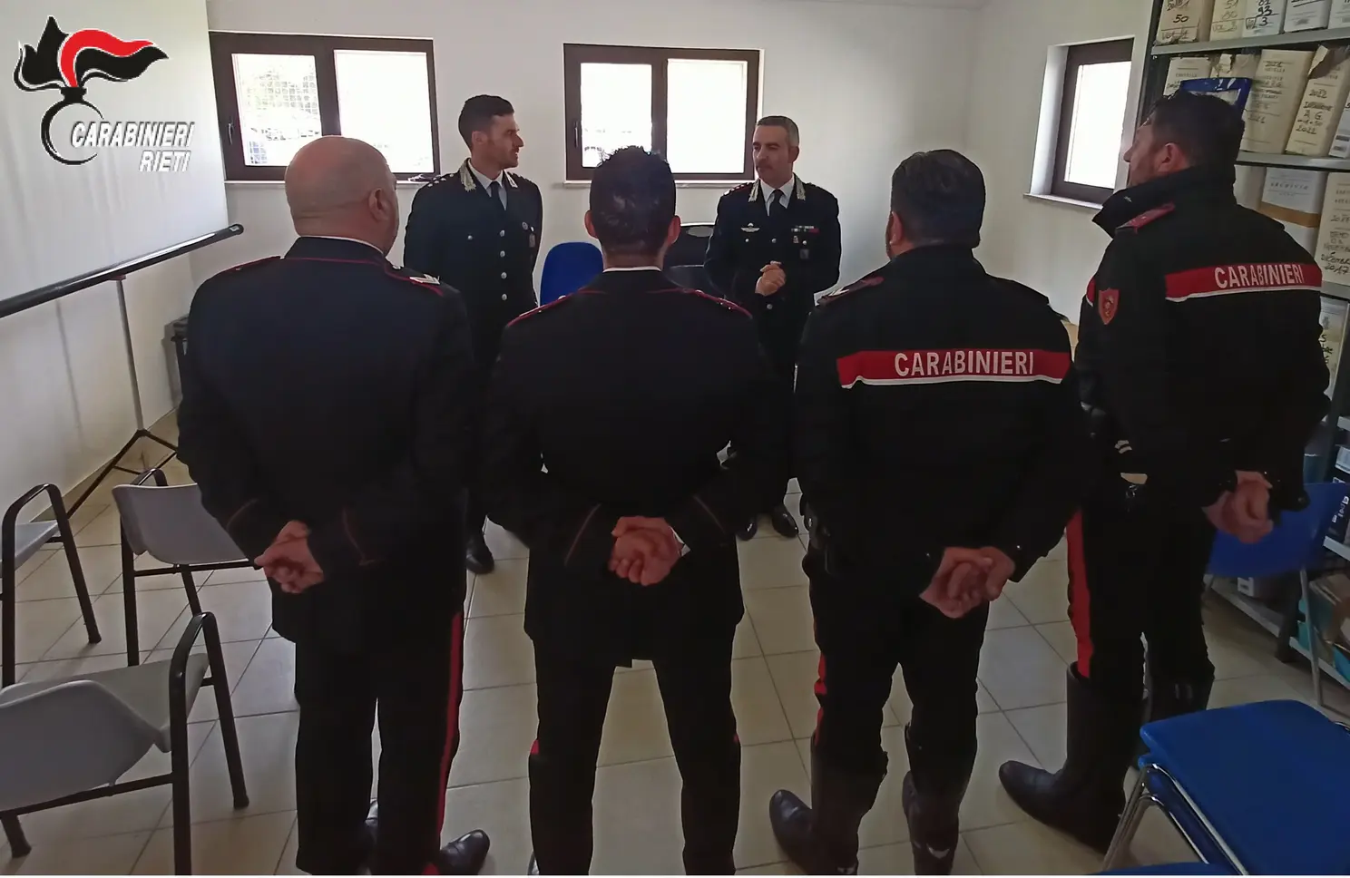 Carabinieri di Rieti, incontro formativo per il personale