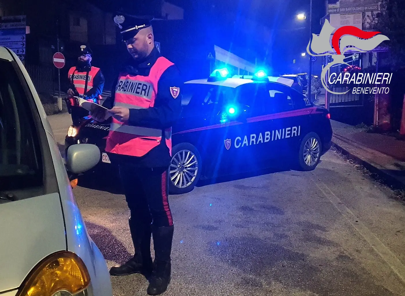 Carabinieri in azione a San Bartolomeo in Galdo
