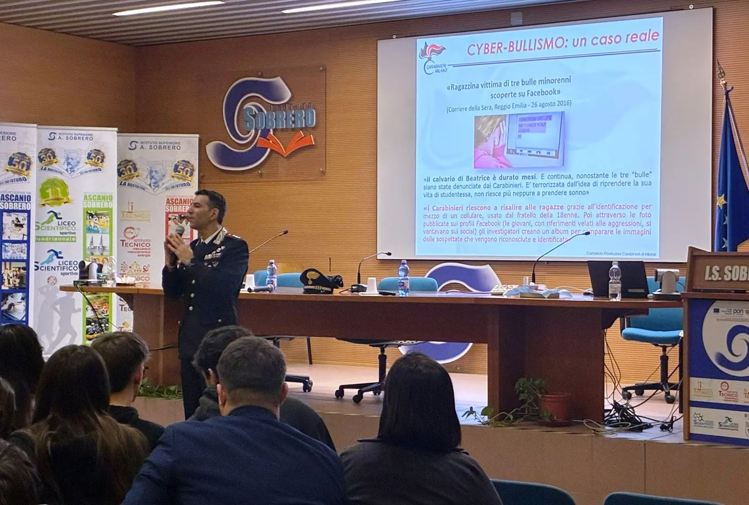 Carabinieri a scuola: legalità, cibo e doping tra i giovani