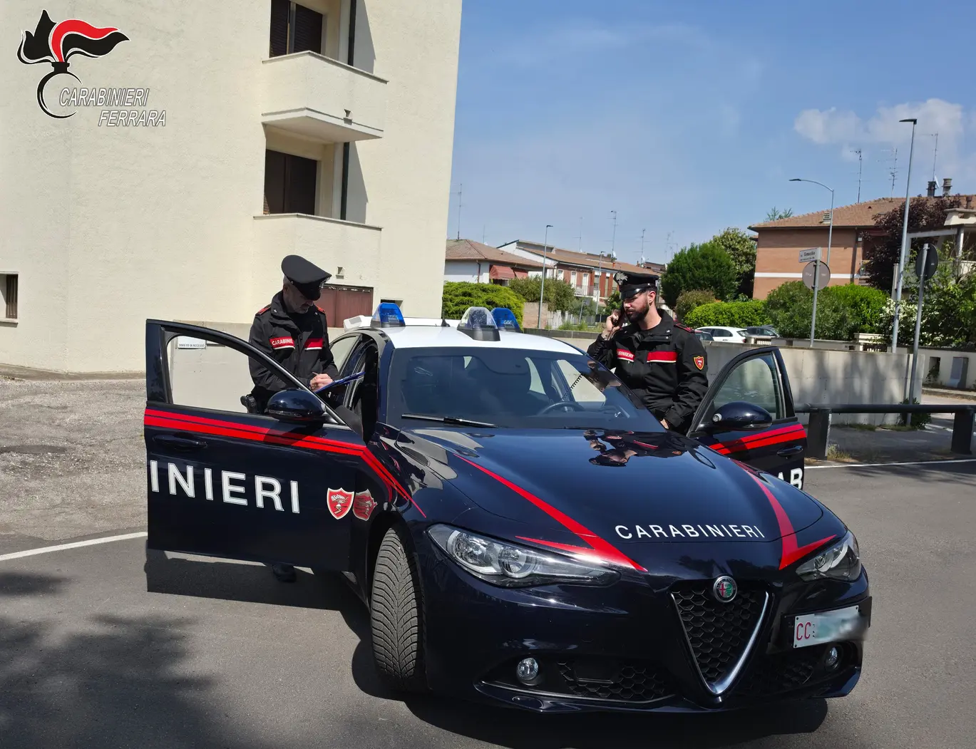 Carabinieri sequestrano pezzi di ricambio rubati a Ferrara