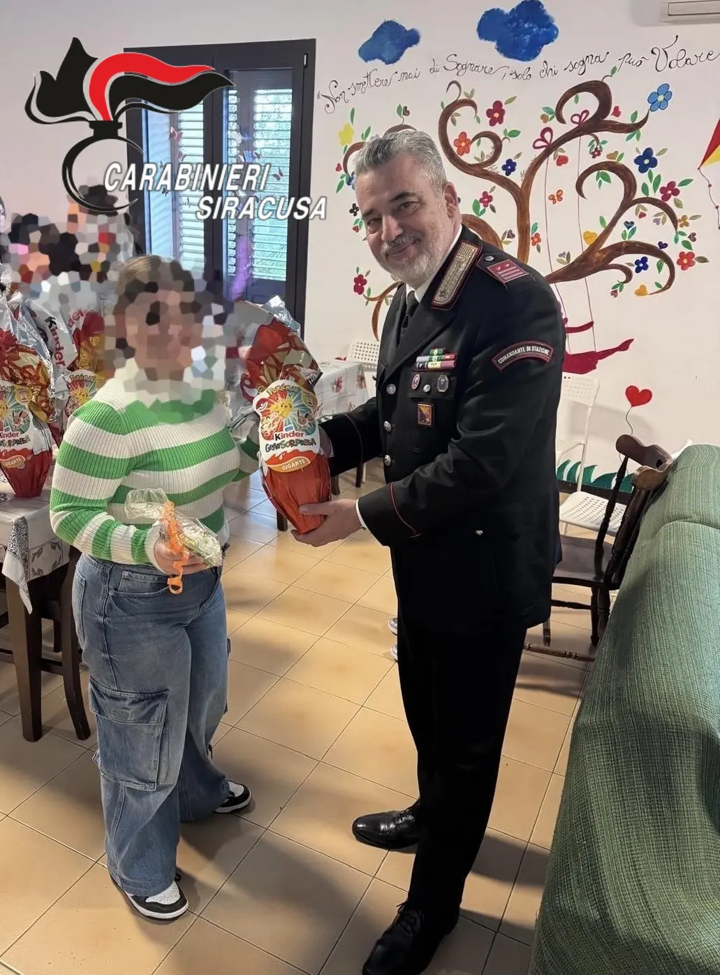 Carabinieri di Siracusa portano gioia ai bambini