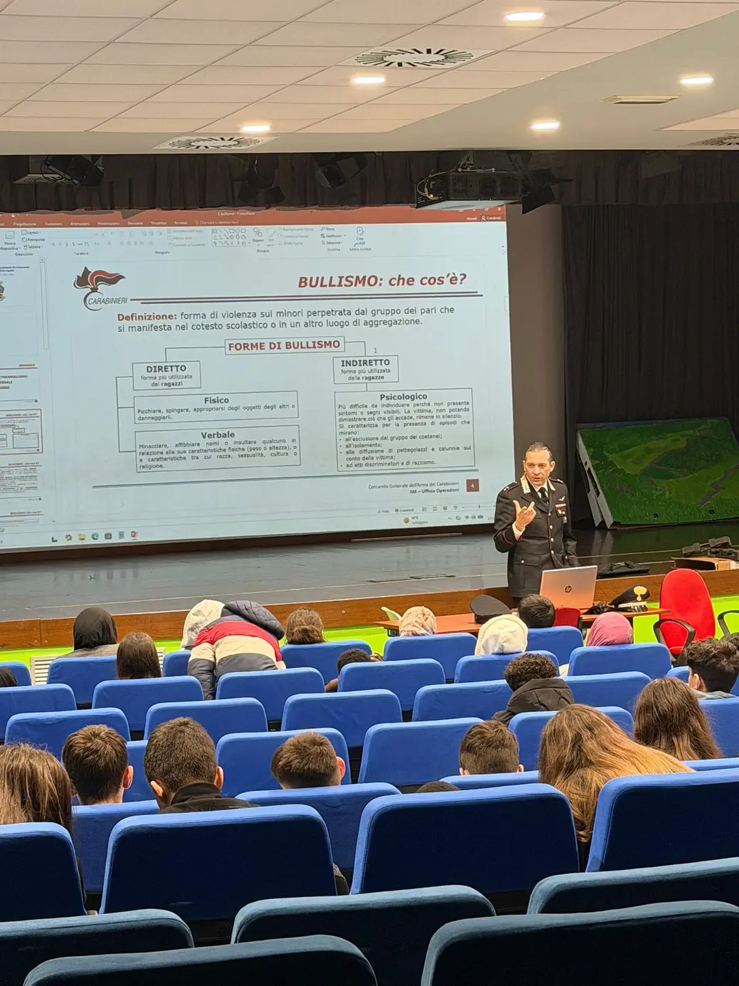 Carabinieri a Zingonia: lezione sul bullismo nelle scuole