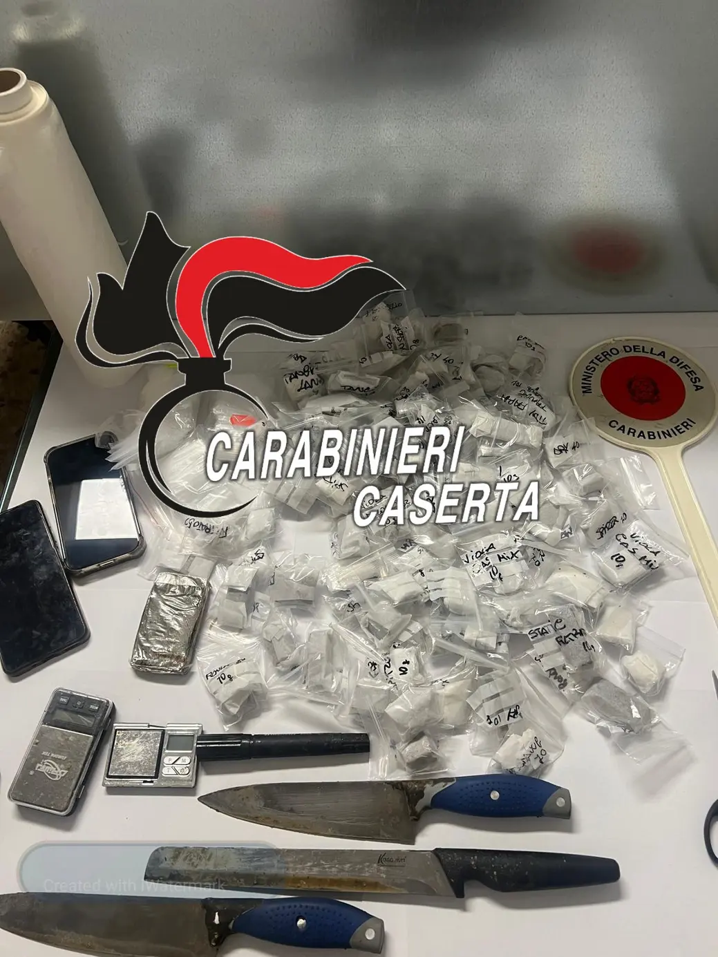 Casaluce: arrestato giovane con quasi un chilo di hashish