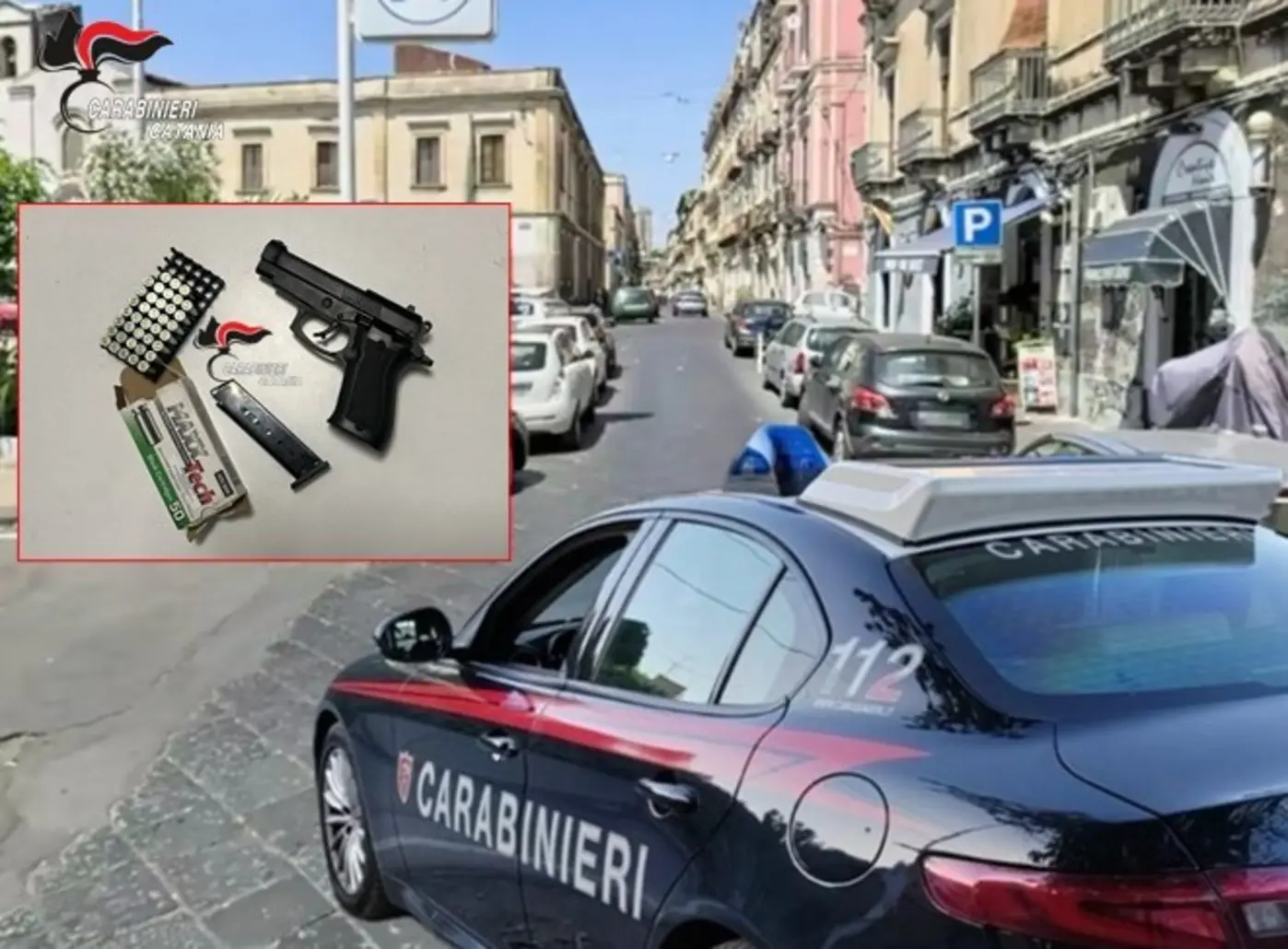 Catania: arrestato per porto abusivo d'arma e maltrattamenti