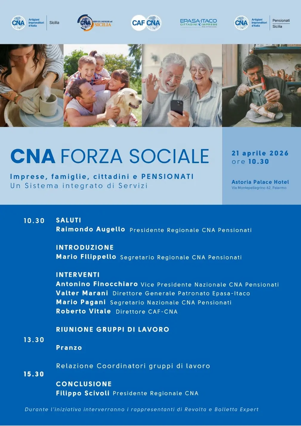 CNA Forza Sociale: evento a Palermo per servizi integrati