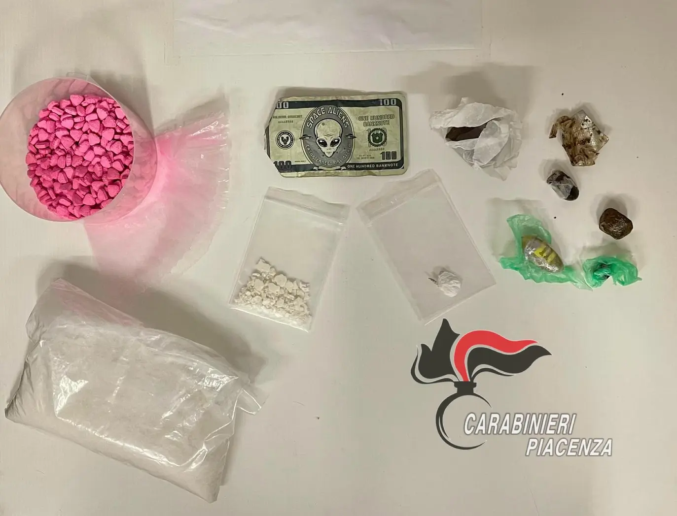 Droga, tre arresti tra Fiorenzuola e Bologna