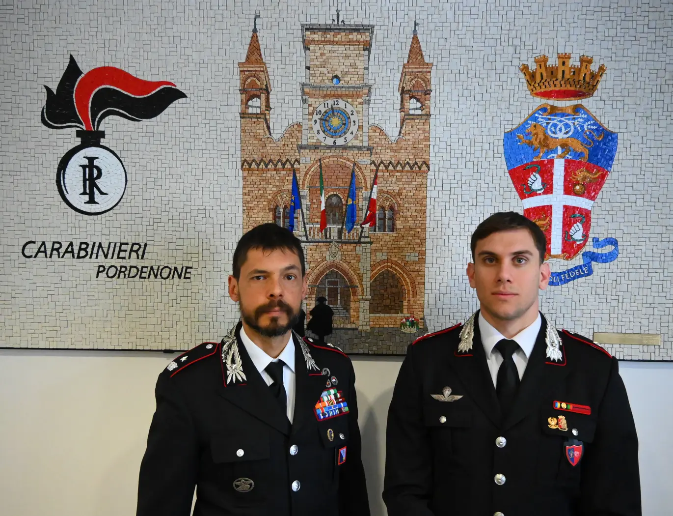 Fine tirocinio per il Tenente Alesi alla Compagnia Carabinieri di Spilimbergo