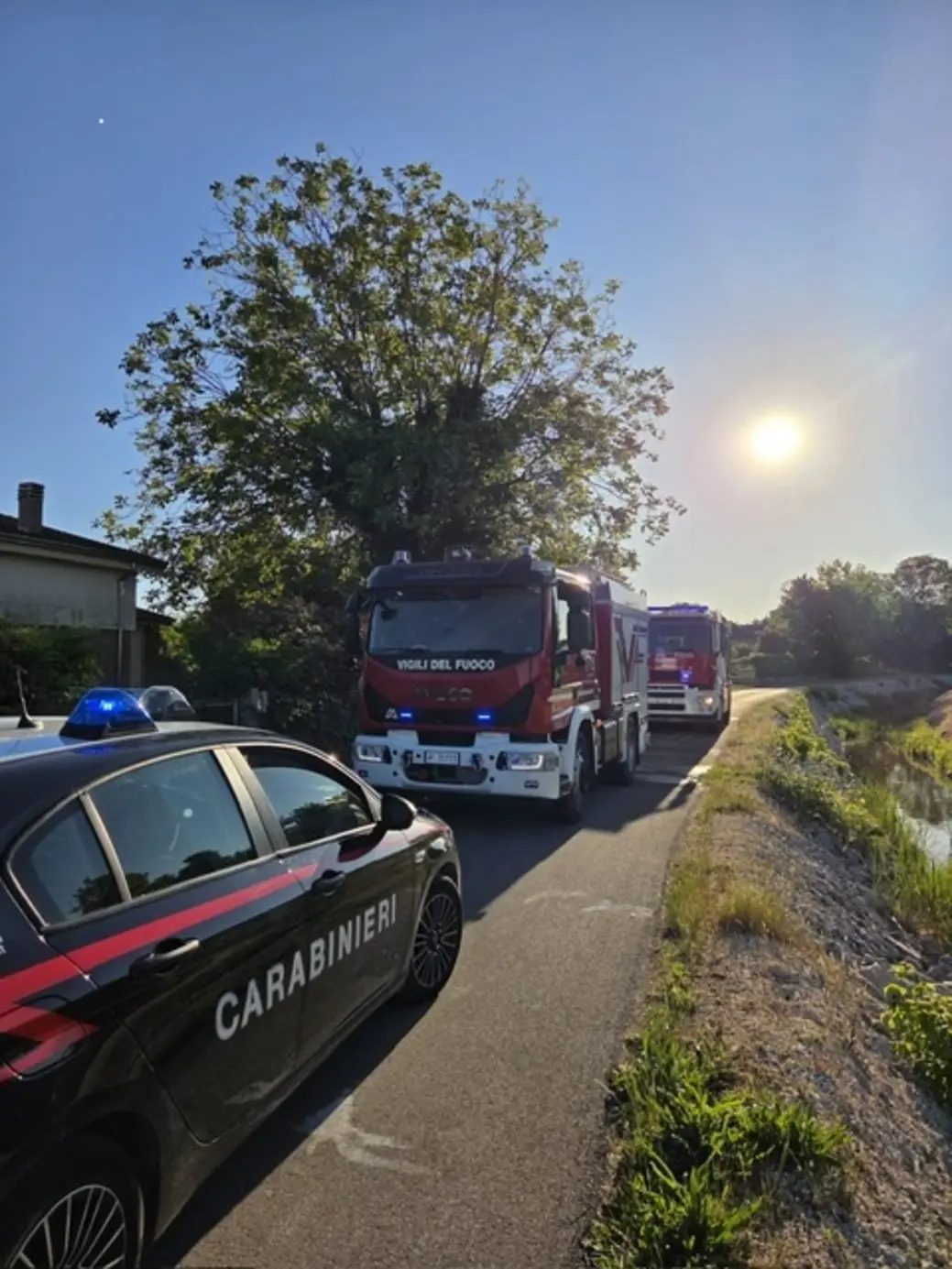 Incendio auto a Sermide: indagini in corso