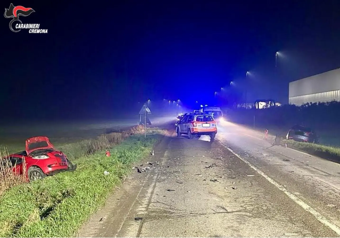 Incidente stradale a Cremona: tre auto coinvolte, traffico interrotto