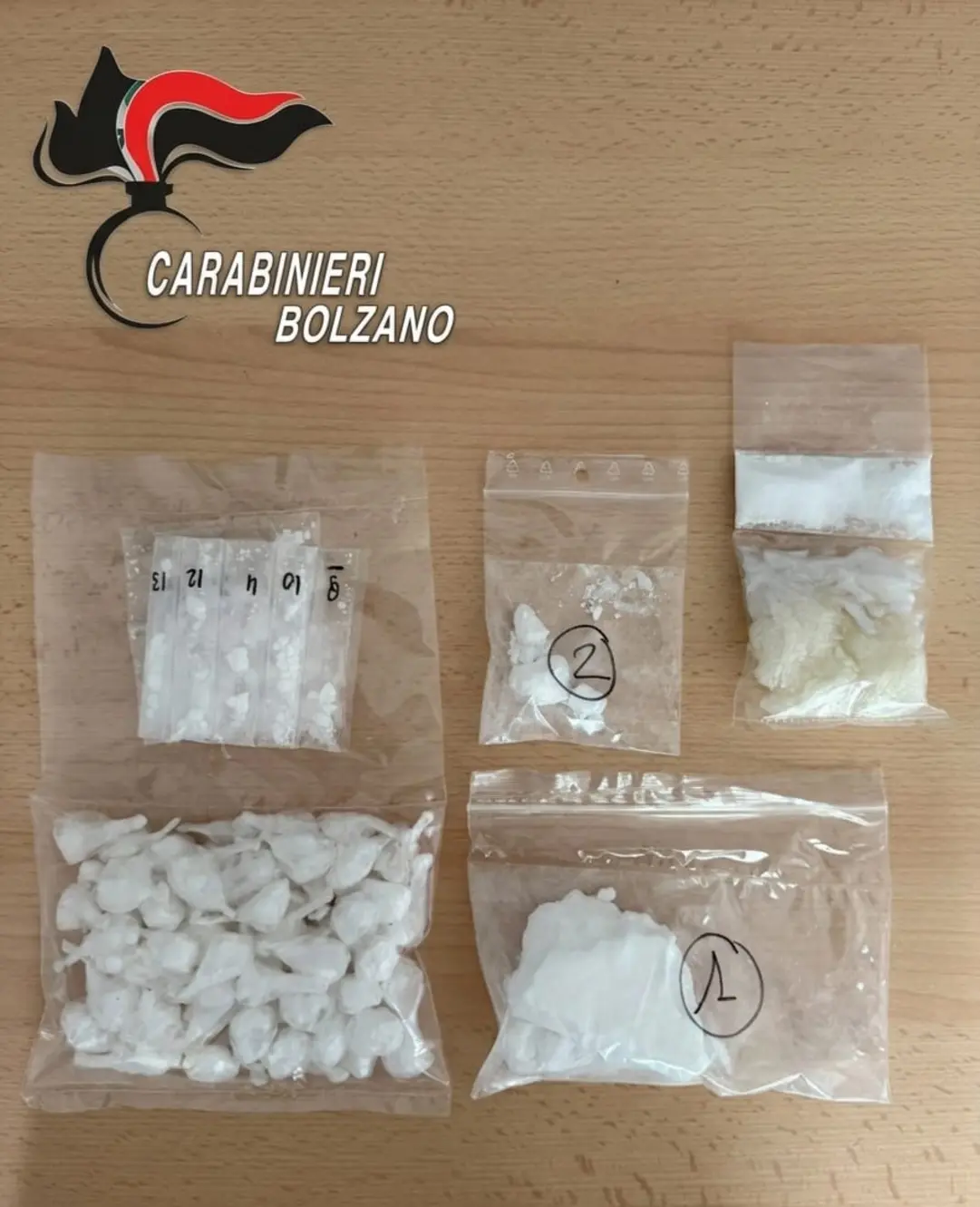 Maxi sequestro droga a Bolzano: arresti e ingenti quantità di stupefacenti