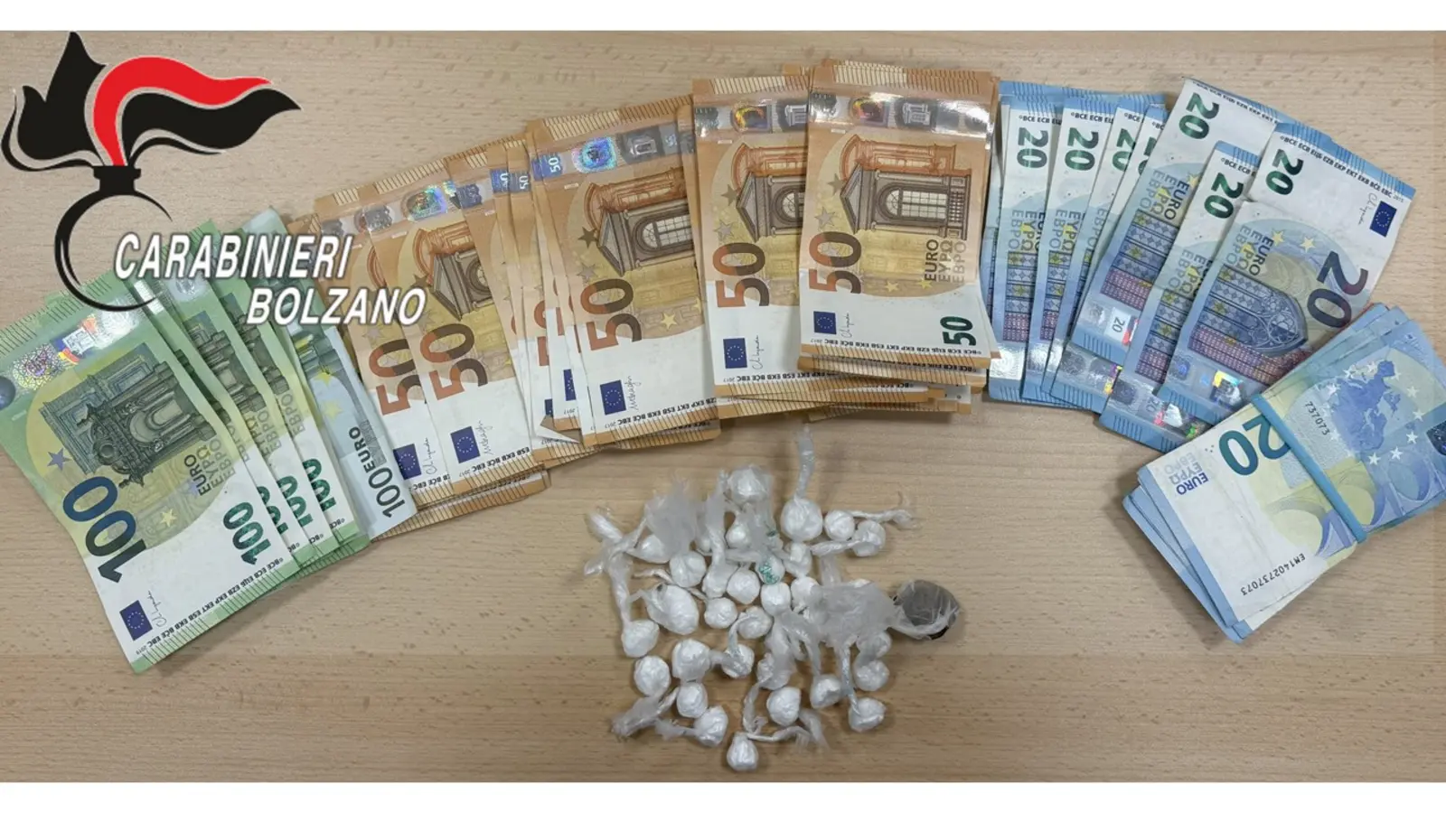 Maxi sequestro di droga e denaro a Bolzano