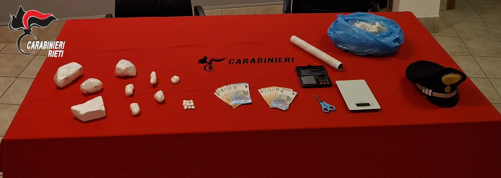 Maxi sequestro di droga e denaro a Rieti