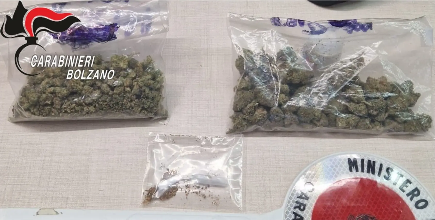 Maxi sequestro di droga a Ortisei: arrestato 26enne