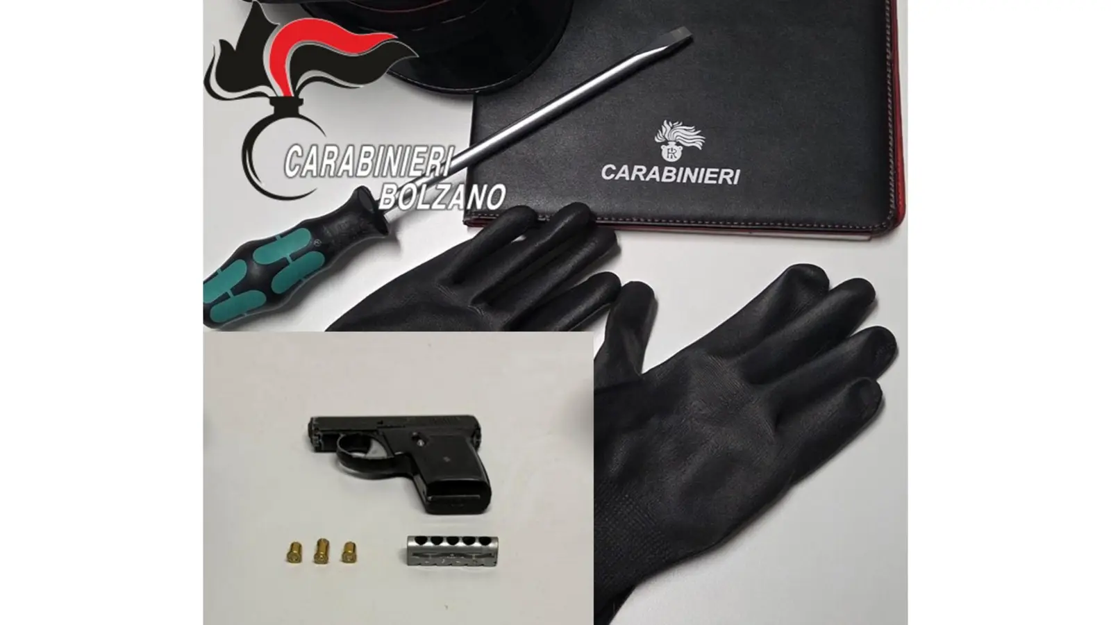 Merano: arrestato 20enne con pistola e munizioni