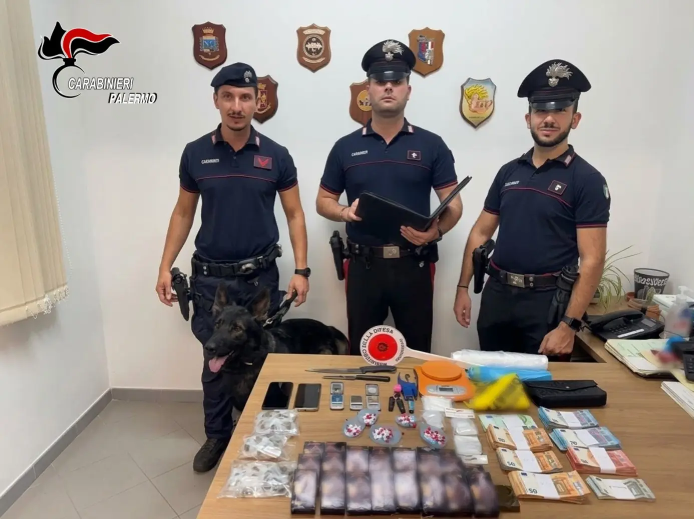 Droga nascosta in casa: arrestato 26enne a Palermo