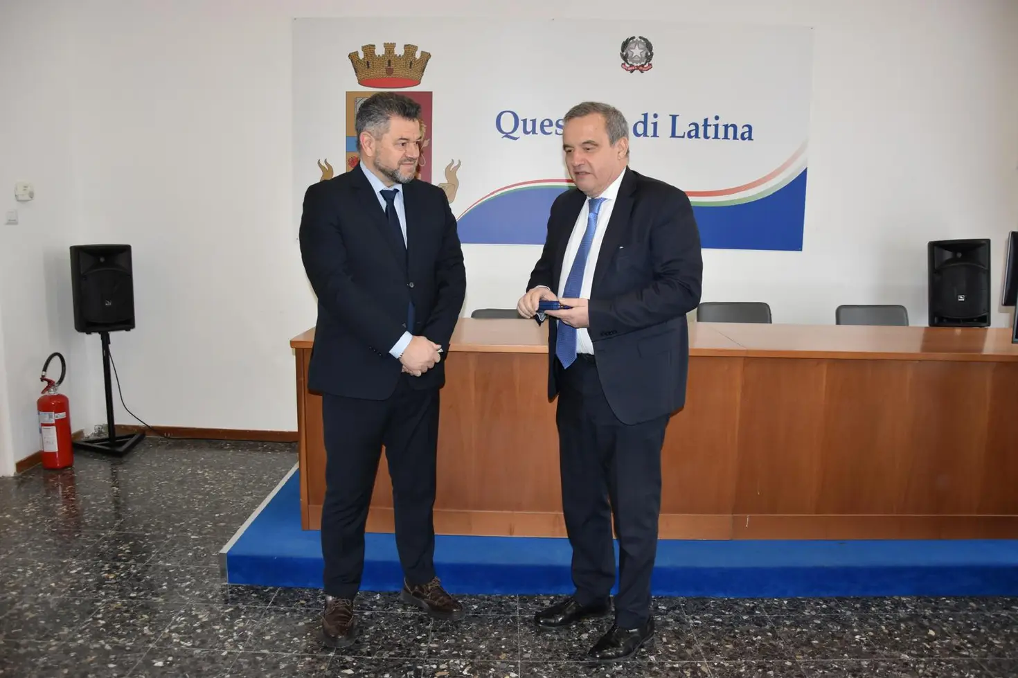 Polizia di Latina saluta il Commissario Capo Dalla Costa