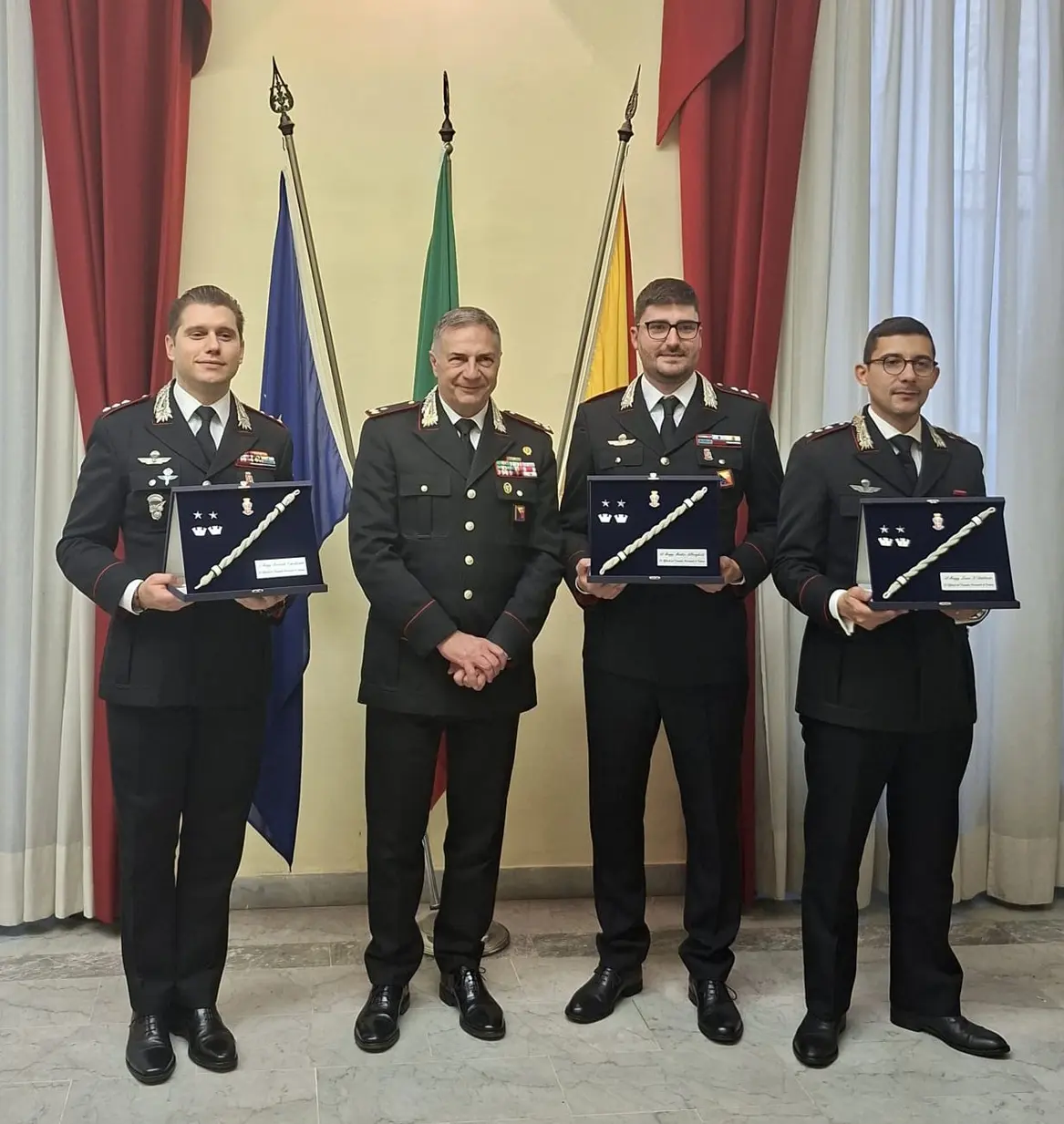 Promozione e riconoscimento per quattro carabinieri