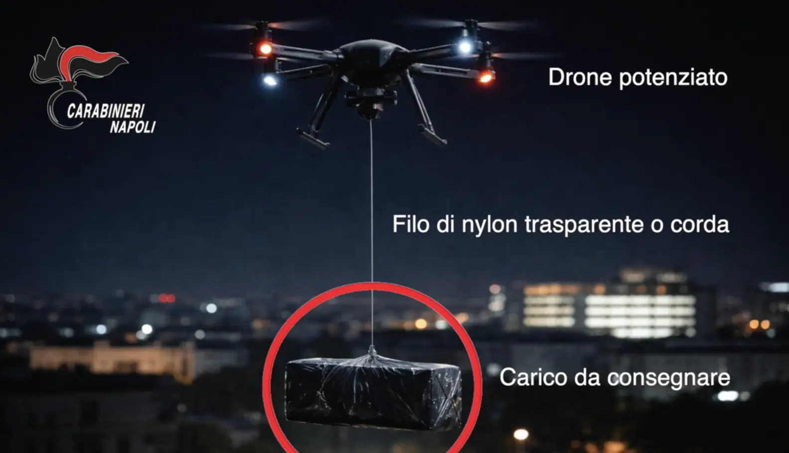 Scampia: drone con droga diretto in carcere, 31enne arrestato