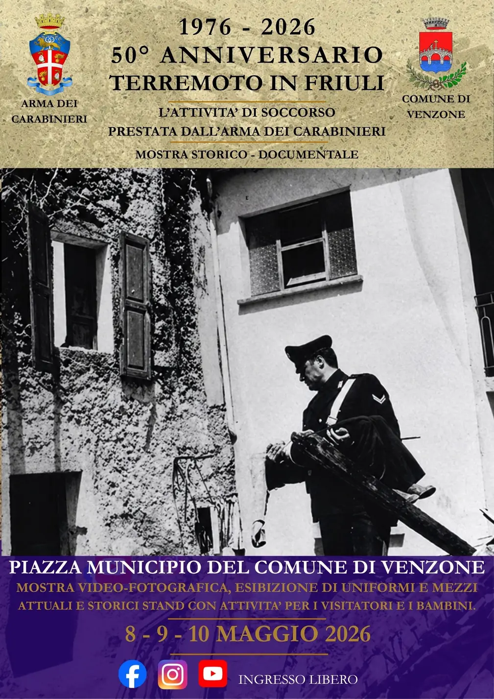 Venzone: mostra sui 50 anni del sisma in Friuli