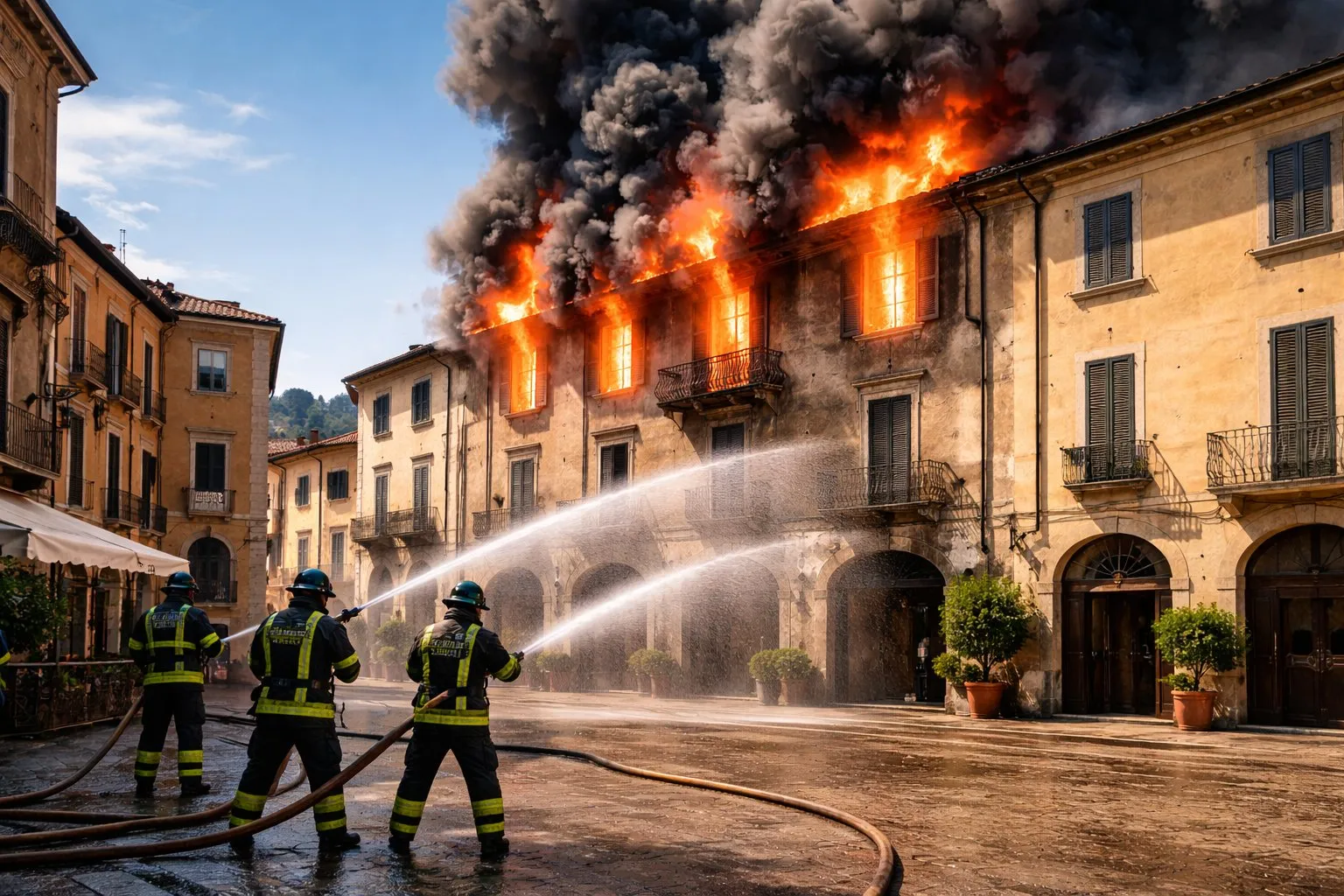 Incendio in conceria a Castelfranco di Sotto