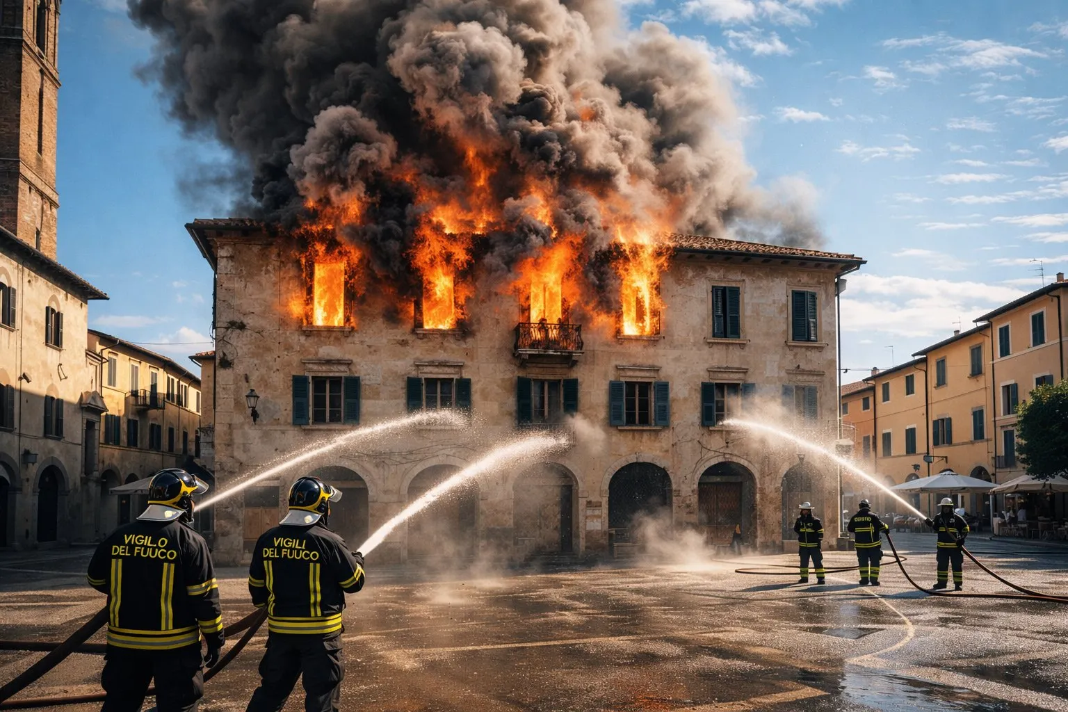 Gualdo Tadino: incendio distrugge legnaia a Cerqueto
