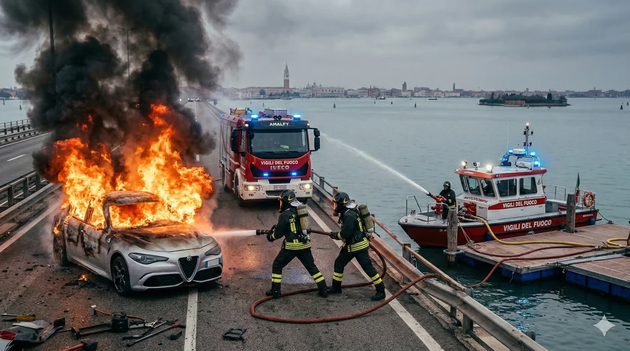 Brindisi: BMW distrutta da incendio in via Aspromonte, paura nel quartiere
