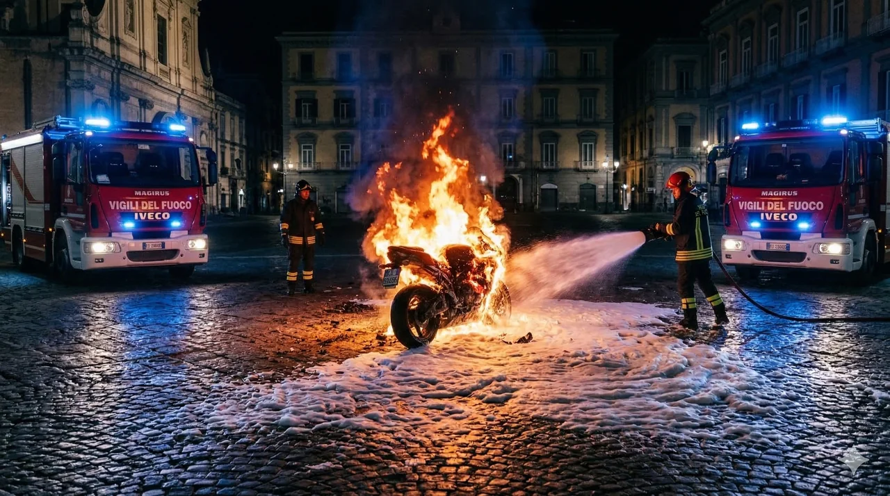 Parete: Auto da Rally Bruciata, Mistero per la Polizia Municipale